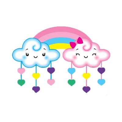 Painel Arco ris E Nuvem Chuva De Amor